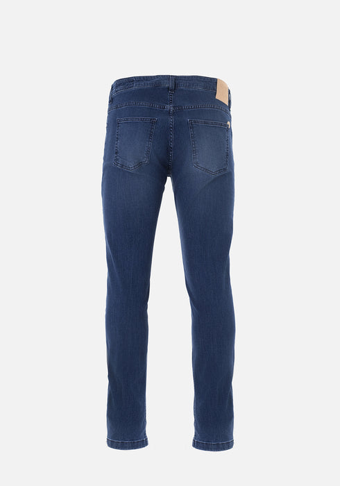 LONG DENIM 5-POCKET TROUSERS